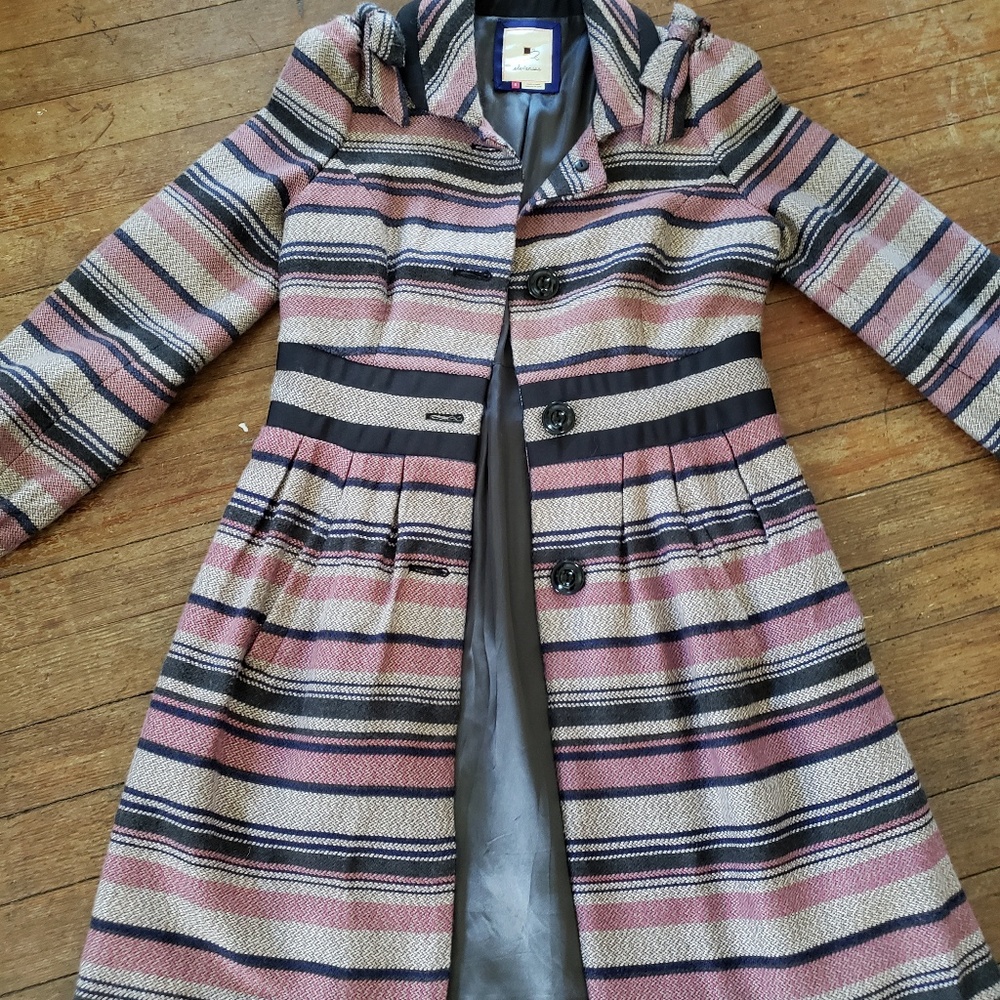 Mauve and gray coat spring and fall